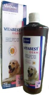 Virbac Vitabest Derm For maintenance of skin and coat health For Dogs 250 ml Pet Health Supplements