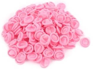 ECSTATIC [Pack of 200] Anti-Static Latex Finger Cots (Reusable Rubber Fingertips) Pink Latex  Safety Gloves