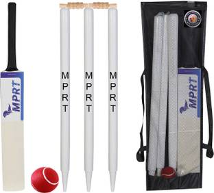 MPRT Wooden Cricket Kit For Tennis Ball Size 4 Combo For Age Group 10-12 Years Cricket Kit