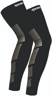Just Rider Calf Leg Sleeve for ,Football,Tennis Running-Support Black-Large Knee Support