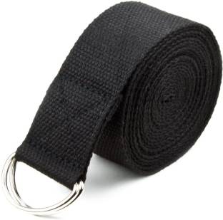 Leosportz Yoga Strap Made from Durable Cotton with Adjustable D-Ring Cotton Yoga Strap