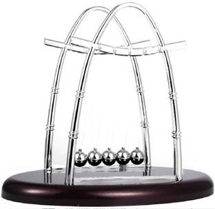 JERN Newtons Cradle Steel Balance Pendulum Ball Oval Frame Design Newton Cradle