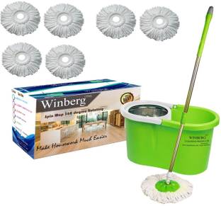 Winberg Spin Mop set with extra Refill Mop Set