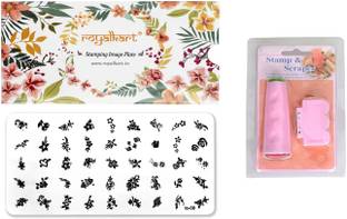 Royalkart Latest Edition Nail Art Stamping Image Plate With Double-Sided Stamper