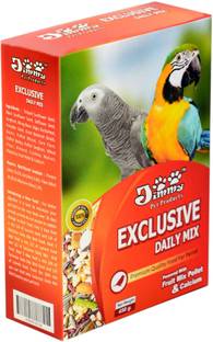 जिमी Exclusive Daily Mix Food For Parrot 0.1 kg ड्राई चिड़िया भोजन
