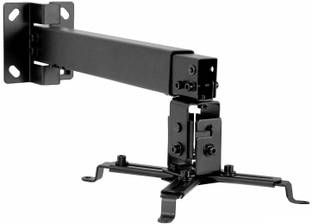 AlexVyan Certified Original Universal Heavy Duty - 1 feet to 2 feet Adjustable Projector Ceiling and Wall Mount Kit Bracket with Tilt Option- Black Projector Stand
