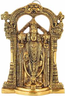 Metal Handicrafts Tirupati Balaji,Sri Venkateswara Idol,Spiritual Home Decor Decorative Showpiece  -  24 cm