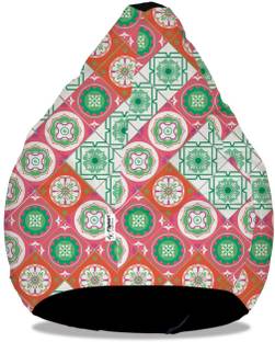 Flipkart SmartBuy XXL Tear Drop Bean Bag Cover  (Without Beans)