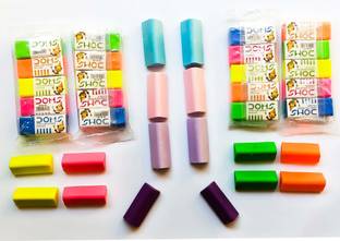 DOMS Colourful and Scented erasers for birthday return gift (36pcs) Non-Toxic Eraser