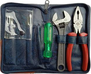 TAPARIA 1001 screwdriver set pack of 6 inch cutting plier 6 inch adjustable and screwdriver set Combination Screwdriver Set