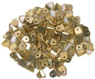 DIY Crafts 100Pcs Small Triangle D-Ring Picture Frame Hangers Single Hole