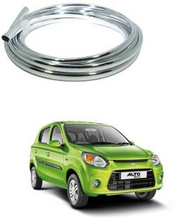 PRTEK Car and Bike Edge Guard Protector for Door and EdgesChrome Silver) 0060 Car Beading Roll For Bumper, Window, Grill and Garnish Cover