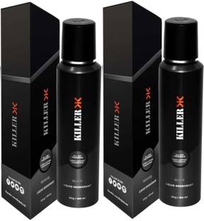 KILLER Wave (150ml Each) Deodorant Spray  -  For Men & Women