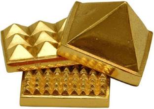 Astrodidi Three Layer / 3 Stage / Multi Layer Vastu Pyramid for Vastu Rectification Decorative Showpiece  -  4 cm