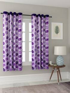 Cortina 150 cm (5 ft) Polyester Room Darkening Window Curtain Single Curtain