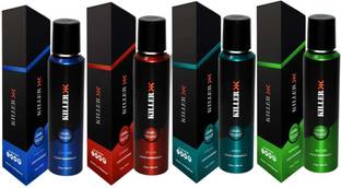 KILLER Cyclone, Storm, Ocean, Marine (150ml Each) Deodorant Spray  -  For Men & Women
