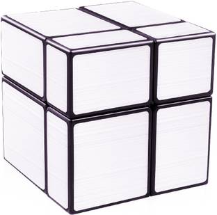 D ETERNAL 2x2 Mirror Cube High Speed Silver Mrrror Blocks 2 by 2