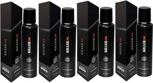 किलर वेव - 4 का पैक (150ml प्रत्येक) डिओडोरेंट स्प्रे  -  पुरुषों और महिलाओं के लिए