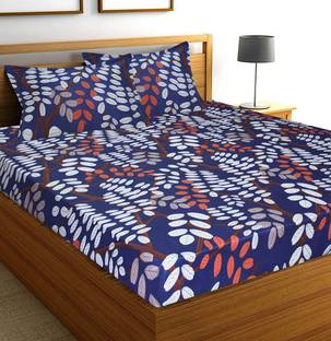 Flipkart SmartBuy 120 TC Microfiber Double Abstract Flat Bedsheet