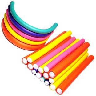 Shopfleet Multi Colour Hair Foam Rollers Soft Twist Curler Rods For Your Hairs Hair Curler