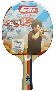 GKI Ace Shot Table Tennis TT Racquet Racket Multicolor Table Tennis Racquet