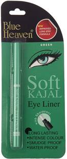 BLUE HEAVEN Soft Kajal Eyeliner, Green, 0.31g 0.31 g