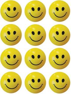 SHOPEE 12 Pcs SET OF SMILEY FACE SQUEEZE BALL  - 8 cm