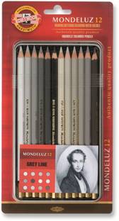 KOHINOOR Mondeluz Artist's Water Soluble Coloured Pencils Hexagonal Shaped Color Pencils