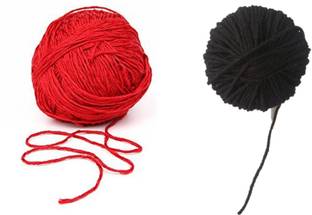 Woriox Cotton Dhaga, Red & Black Cotton Thread, Nazar Dhaga Ã¢ÂÂ Combo 20 Mtr Thread