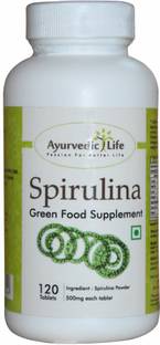 Ayurvedic Life Spirulina 120 Tablets