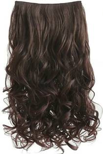 Alizz 5 clip on curly brown hair extension Hair Extension