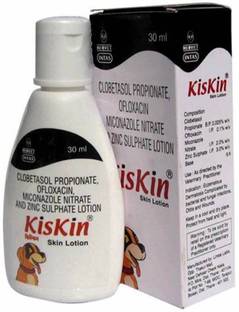 Kiskin Skin Lotion ,Treatment for certain yeast and fungal infections - 30 ml For Dogs Pet First Aid Kit