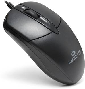 AMKETTE Kwik Pro 8 USB Wired Ambidextrous Optical Mouse