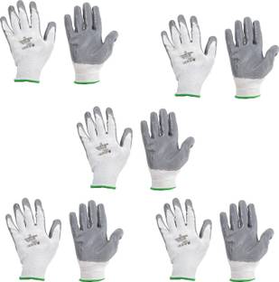 AdroitZ SUPERIOR QUALITY ANTI CUT SAFETY HAND GLOVE-19 Nylon, Synthetic, Latex  Safety Gloves