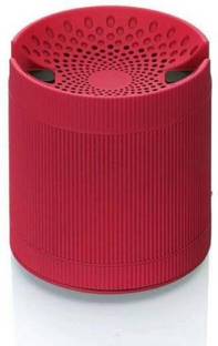 Meraki Wonder XQ3Speaker with FM radio,Memory card slot,Aux,USB Port/Deep Bass-RED 3 W Bluetooth Speaker