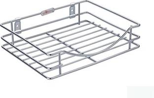AK HUB Containers Kitchen Rack Steel NEW Set Top Box Stand (Steel) (Small Size)