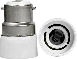 TRP Traders Halogen CFL Light Base Bulb Lamp Adapter Converter Holder Socket Plastic Light Socket