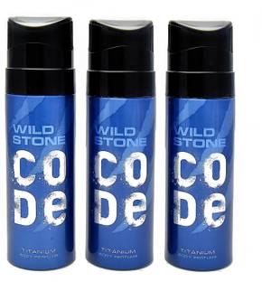 Wild Stone Code Titanium Deodorant Spray  -  For Men
