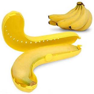 KRISHNA Plastic Banana Carrying Case (Banana Holder) Carry Banana Safely in Bag 1 Containers Lunch Box