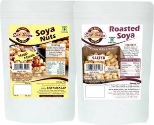 Eat Soya SOYA NUTS MAGGI MASALA AND ROASTED SOYABEAN SALTED