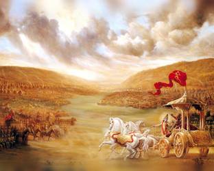 Model No - 1115 Mahabharata Krishna Wallpaper (12x15 size ) Photographic Paper