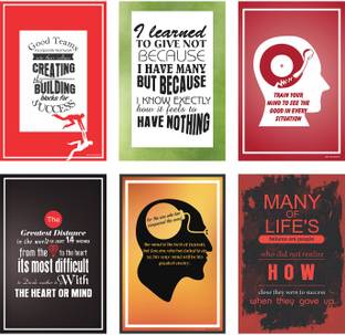 wall poster set of 6 Paper Print