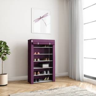 Flipkart Perfect Homes Studio 1-Door 6-Shelf Metal Collapsible Shoe Stand