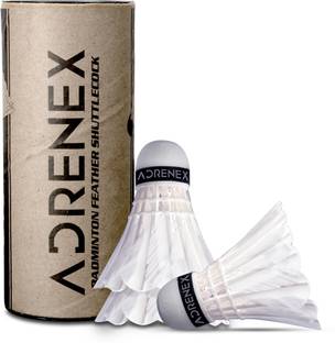 Adrenex by Flipkart S101 Feather Shuttle  - White
