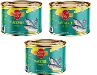 Golden Prize Mackerel in Oil, 200g (Pack of 3) Sea Foods