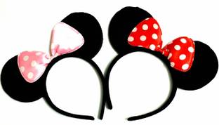 ANNA CREATIONS kids baby girls MOUSE EAR headbands Costume Parties, Cosplay, Theme Hair Band