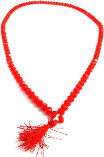Jewelswonder 100 % Original & Natural Red Coral / Moonga Mala With JGL Lab Certified Coral Stone Necklace