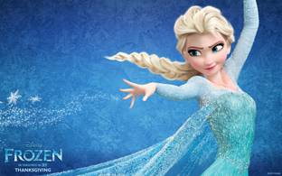 Frozen Elsa ON FINE ART PAPER HD QUALITY WALLPAPER POSTER Fine Art Print