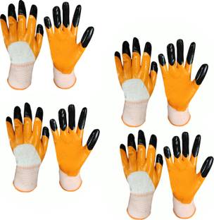 PulGos SUPERIOR QUALITY ANTI CUT SAFETY HAND GLOVE-004 Nylon, Synthetic, Latex  Safety Gloves