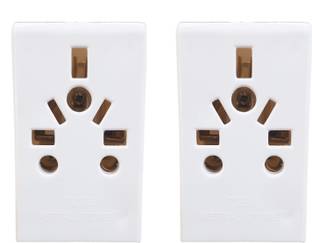 Mopslik 5 Ampere Universal Multi Plug for Indian Sockets, Standard 5 A Three Pin Socket